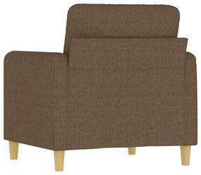 Poltrona 60 cm tecido castanho
