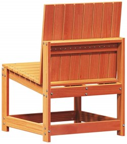 3 pcs conjunto lounge de jardim pinho maciço castanho-mel