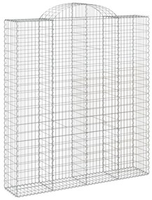 Cestos gabião arqueados 18 pcs 200x50x220/240 ferro galvanizado