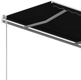 Toldo retrátil manual independente 400x350 cm antracite