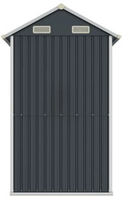 Abrigo de jardim 192x152,5x237 cm aço galvanizado antracite