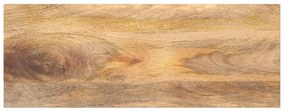 vidaXL Tampo de mesa retangular 80x30x3,8 cm mangueira maciça
