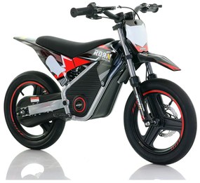 Mini moto elétrica para crianças Minicross 350W Roan MX E350 14/14" Supermotard Preta