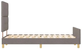 Cama vidaXL Taupe 120x200 cm Tecido