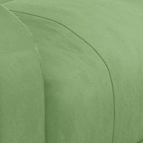 Poltrona de massagens elétrica veludo verde-claro