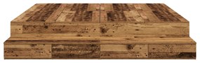 Cama com Armazenamento Madeira Velha 180x200 cm