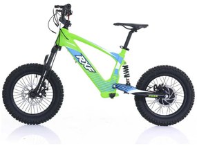 Bicicleta elétrica infantil sem pedais 500W 36V 5Ah 16” RXF Evo Verde