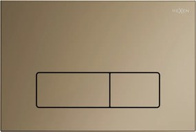 Mexen Fenix 13 botão de descarga Slim, dourado champanhe - 601304