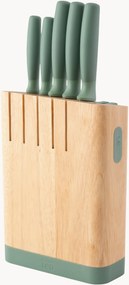 Conjunto de facas com bloco Forest, conjunto de 6