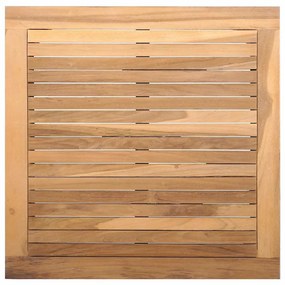 Mesa de Jardim 60x60x30 cm de Madeira Sólida de Teak