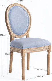 Pack 4 Cadeiras Palace - Cinza escuro