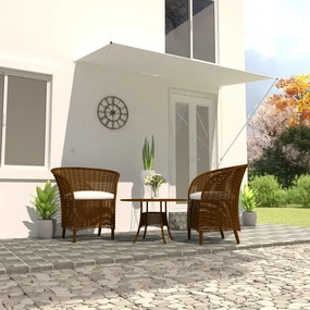 vidaXL Toldo retrátil 250x150 cm creme