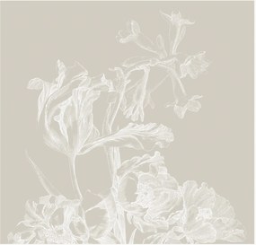 Papel de parede Engraved Flowers