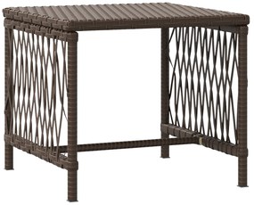 Conjunto de Espreguiçadeira Conjunto de 3 Marrons e creme