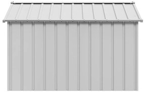 Casota para cães com telhado 113x153x101 cm aço galvanizado