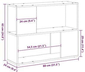 Suporte para TV vidaXL Branco 80x24x63 cm Feito em Madeira Derivada