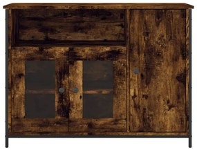 Aparador 100x35x75 cm derivados de madeira carvalho fumado