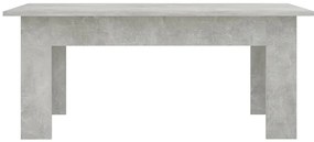 Mesa de centro 100x60x42 cm derivados madeira cinzento cimento