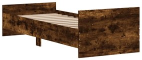 Estrutura de Cama Moona - 75x190 cm - Madeira Rustica - Design Moderno