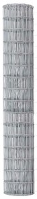 Cerca Euro com 7 Postes Pontudos 1.5x10 m de Aço Galvanizado