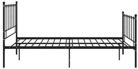 Estrutura de cama 120x200 cm metal preto