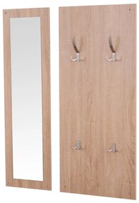 Conjunto de Sapateira, Cabide e Espelho Lennus - Design Moderno
