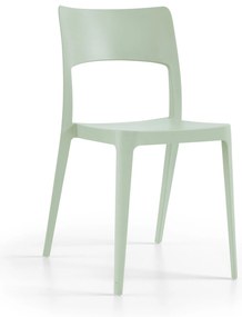Cadeira Vanity Verde Pastel, sem braços - Pack 20 unidades