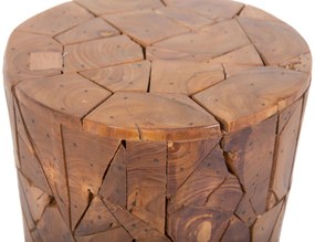 Mesa de apoio em madeira de teca DAWSON Beliani