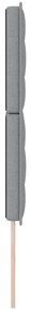 Cabeceira LED Design de Linhas Cinza Claro 72 cm Tecido