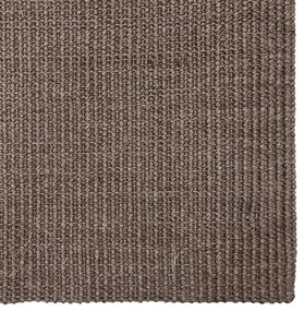 Tapete de sisal para poste arranhador 66x250 cm castanho