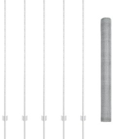 Postes de Cerca vidaXL 10 pcs U-Channel 150 cm Aço Galvanizado