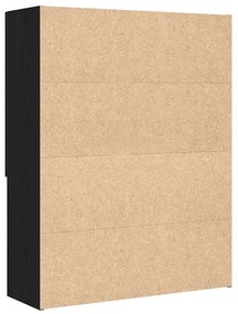 Armário sanita/máquina de lavar 70,5x25,5x90 cm carvalho preto