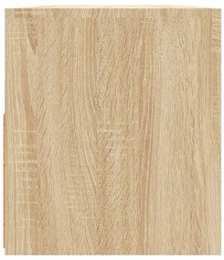 Móvel de TV com luzes LED 90x35x40 cm carvalho sonoma