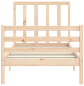 Cama sem colchão 90x200 cm madeira de pinho maciça