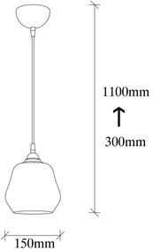 Chandelier Gold – Dourado e Preto – 15 x 15 cm