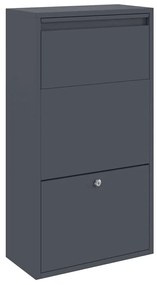 Caixa de Correio para Pacotes Antracite 44x22x82 cm Aço