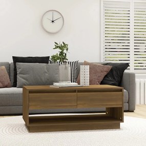 Mesa centro 102,5x55x44 cm derivados madeira carvalho castanho