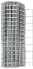 Cerca Euro com 7 Postes de Espeto 0,4x10 m Aço Galvanizado