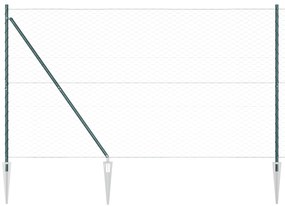 Cerca Hexagonal vidaXL Verde 1,5x50 m de Aço
