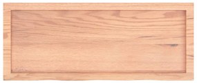 Prateleira de parede 100x40x(2-4) cm carvalho tratado castanho