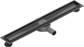 Mexen Flat 360° corpo para ralo linear giratório 60 cm, cinza escovado - 1E40060