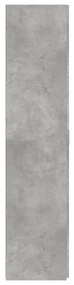 Armário alto 70x42,5x185 cm derivados madeira cinzento cimento