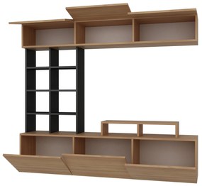 Móvel TV Sasa – Teak Preto – 180 cm