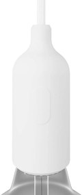 Kit de casquilho de silicone E27 com interruptor e braçadeiras de cabo ocultas
