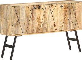 vidaXL Aparador 118x30x75 cm madeira de mangueira maciça