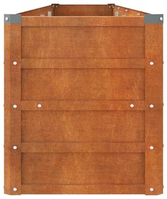 Canteiro de jardim 320x40x45 cm aço corten cor enferrujado