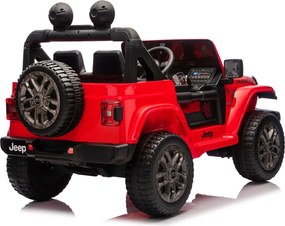 JIPE elétrico para Crianças Jeep Wrangler Rubicon LIFT  24V 4x4, Rodas de espuma EVA Vermelho