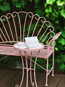 Conjunto de jardim de metal rosa CAVINIA Beliani