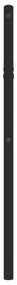 Cabeceira de cama 80 cm metal preto