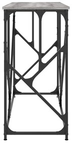 Mesa consola 100x40x80 cm derivados de madeira cinzento sonoma
